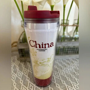 Starbucks “China” Coffee Plastic Tumbler. 12 fl oz. Double wall.